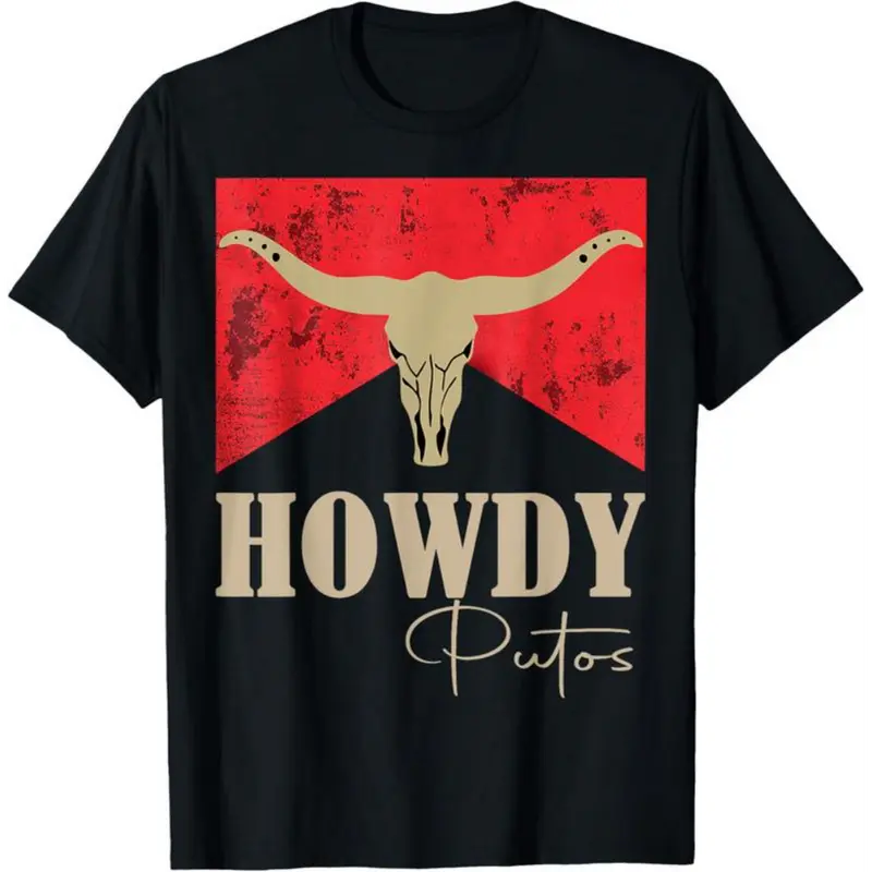 Rustic Western Longhorn Graphic Tee – Howdy Putos Vintage Style