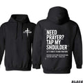 Be The Light: "Need Prayer?" Matthew 18:20 Double-Sided Faith Graphic Top